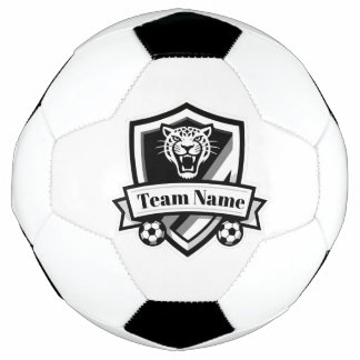 Balón De Fútbol Customisable Soccer Team Jaguar Logo Soccer Ball 