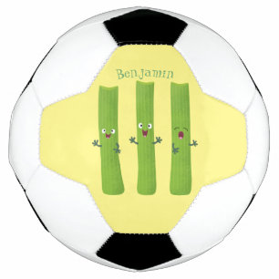 Balón De Fútbol Cute apio palitos trio verduras personalizados
