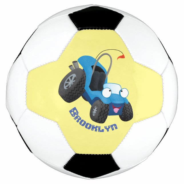 Balón De Fútbol Cute dune buggy off road vehicle cartoon (Anverso)