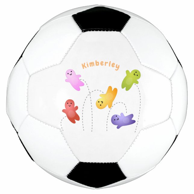 Balón De Fútbol Cute jelly bebés dulces personalizado (Anverso)