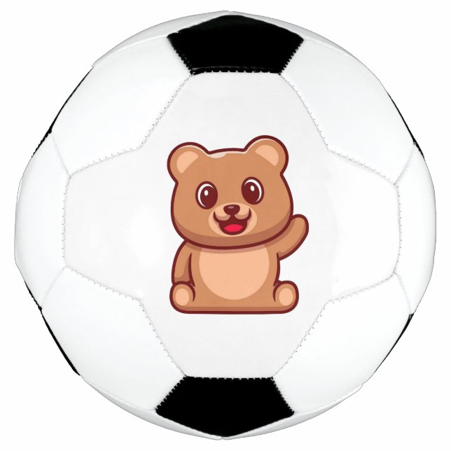 Balón De Fútbol Cuto Teddy Bear Onda Mano (Anverso)