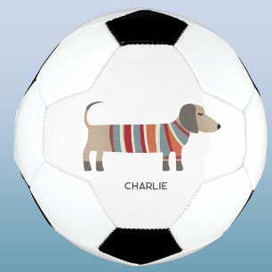Balón De Fútbol Dachshund Wiener Dog Personalizado