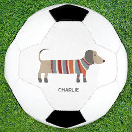Balón De Fútbol Dachshund Wiener Dog Personalizado
