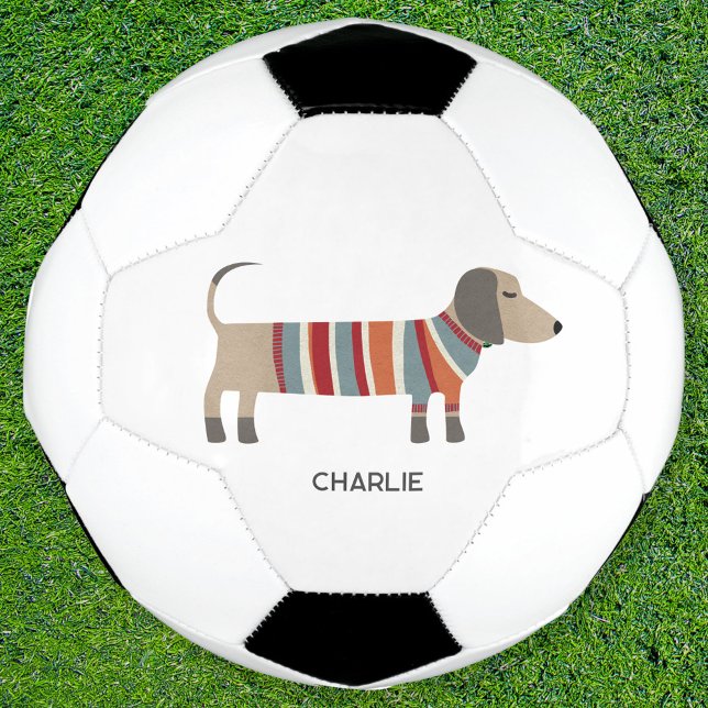 Balón De Fútbol Dachshund Wiener Dog Personalizado (Subido por el creador)
