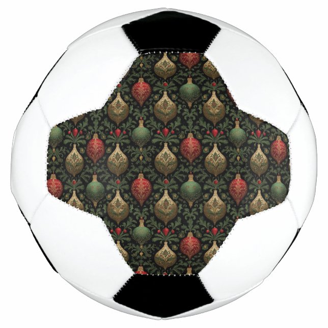 Balón De Fútbol Damask festivo  (Anverso)