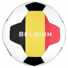 Balón de fútbol de Bandera de Bélgica