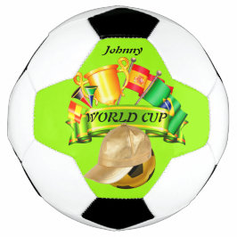 Balón de fútbol de bandera de la Copa Mundial de F