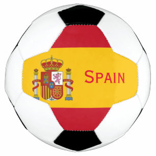 Balón de fútbol de bandera española