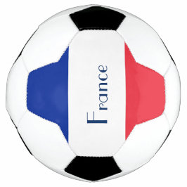 Balón de fútbol de bandera francesa