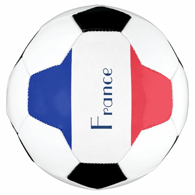 Balón de fútbol de bandera francesa (Anverso)