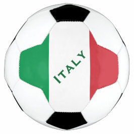 Balón de fútbol de bandera italiana