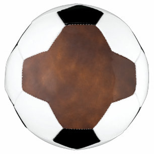 Balón de fútbol de cuero marrón - Des clásicos y s