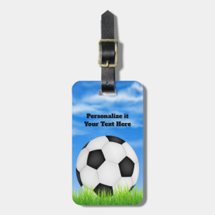 balón de fútbol de encargo de la etiqueta del