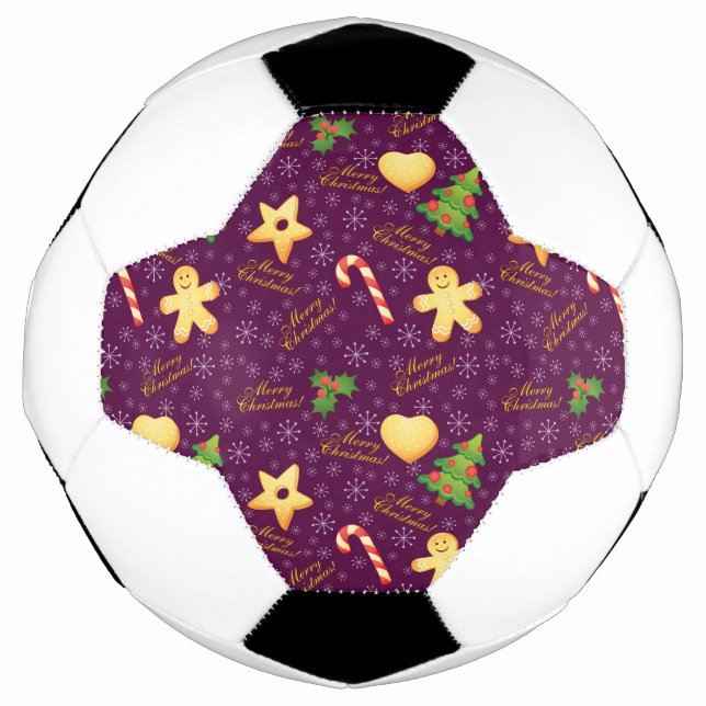 Balón de fútbol de Feliz Navidad (Anverso)