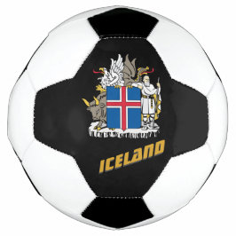 Balón de fútbol de Islandia