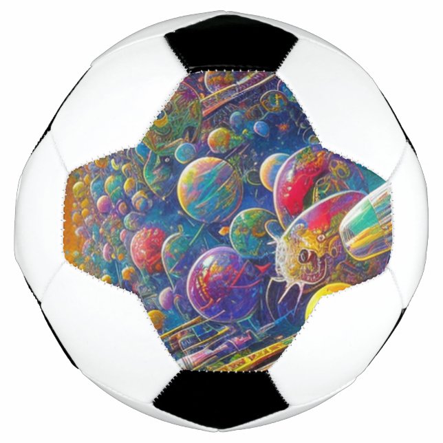 Balón de fútbol de la carrera espacial (Anverso)