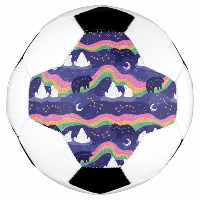 Balón de fútbol de las auroras boreales (Anverso)