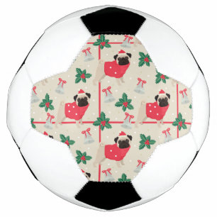 Balón de fútbol de Navidad Puggy