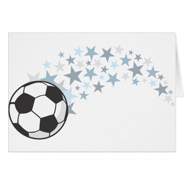 Balón de fútbol del vuelo con las estrellas (Anverso (Horizontal))