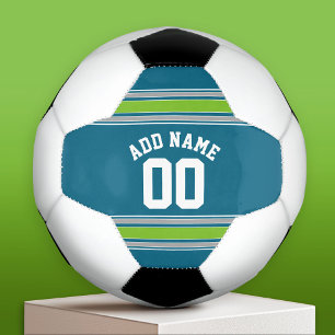 Balón De Fútbol Deportes Jersey Número de nombres de franjas Verde