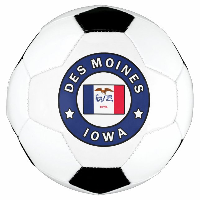 Balón De Fútbol Des Moines Iowa (Anverso)