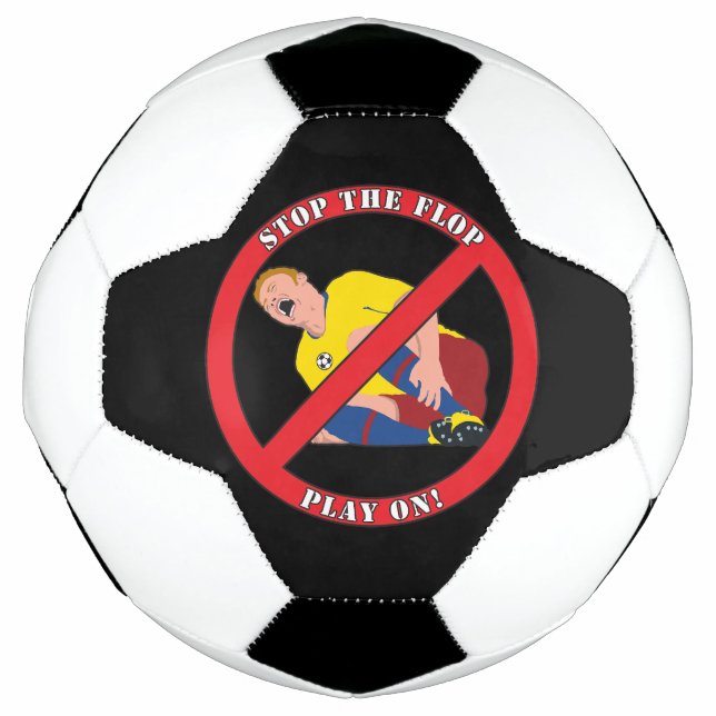 BALÓN DE FÚTBOL DETÉN EL FLOP (Anverso)