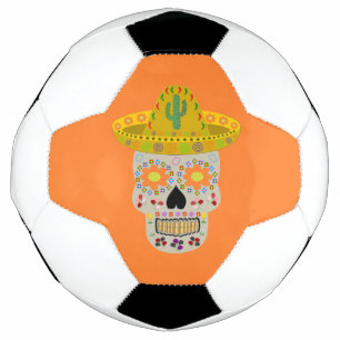 Balón De Fútbol Día de la Calavera Muerta en México