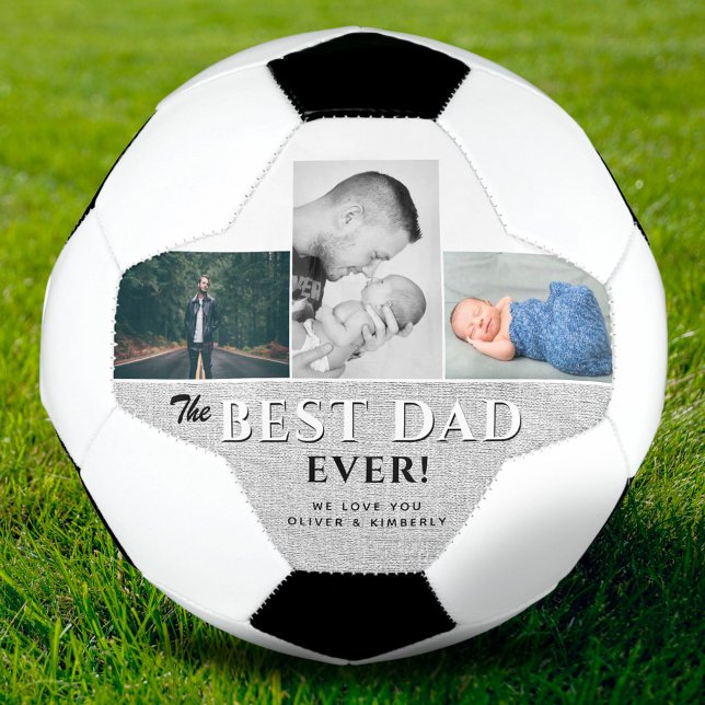 Balón De Fútbol Día del mejor padre de los tres Collages de fotos (Subido por el creador)