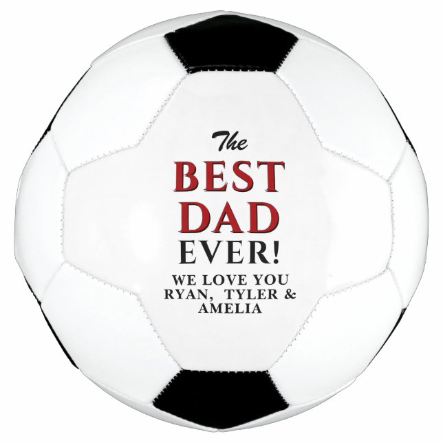 Balón De Fútbol Día del mejor padre moderno (Anverso)
