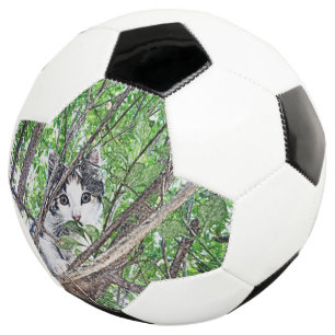 Balón De Fútbol Dibujo de lápiz de gatitos,