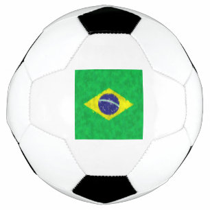 Balón De Fútbol Dibujo de pintura al petróleo de Brasil