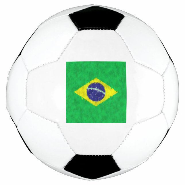 Balón De Fútbol Dibujo de pintura al petróleo de Brasil (Anverso)