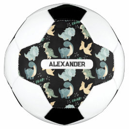 Balón De Fútbol Dinosaurio con nombre personalizado personalizado 