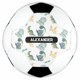 Balón De Fútbol Dinosaurio con nombre personalizado personalizado 