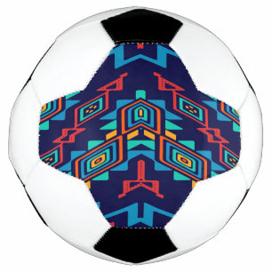 Balón De Fútbol Diseño abstracto de formas distorsionadas