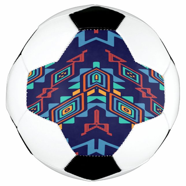 Balón De Fútbol Diseño abstracto de formas distorsionadas (Anverso)