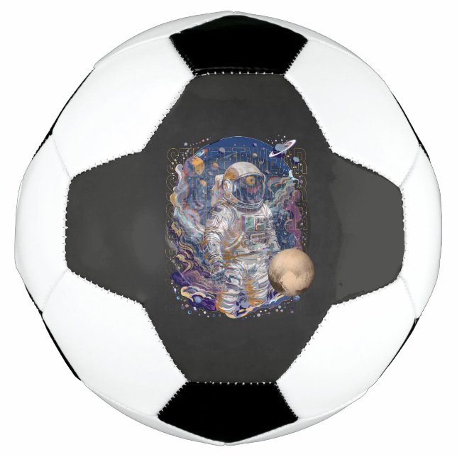 Balón De Fútbol Diseño astronauta (Anverso)