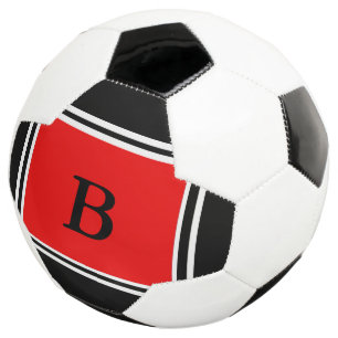 Balón De Fútbol Diseño contemporáneo-rojo/negro