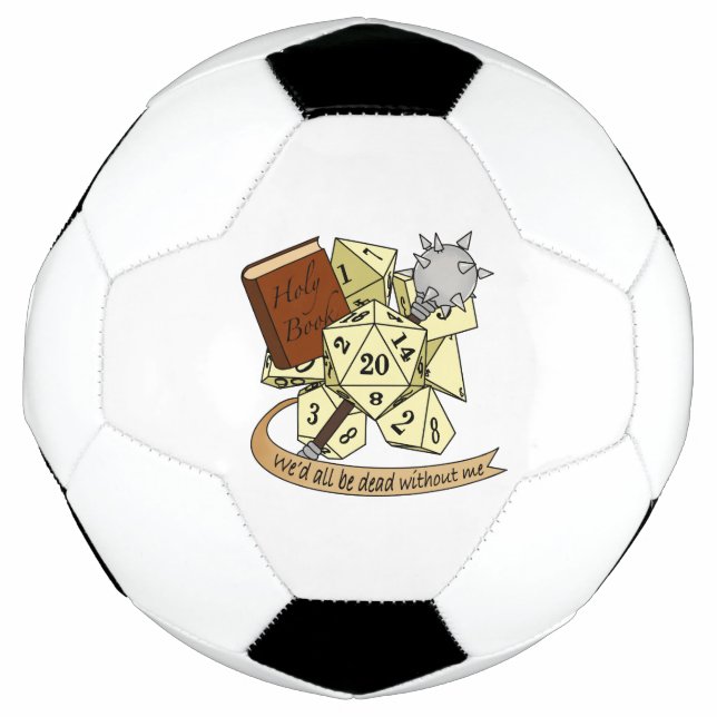 Balón De Fútbol Diseño de dados de clérigo (Anverso)