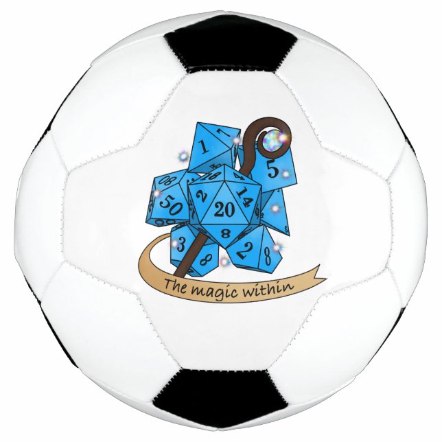 Balón De Fútbol Diseño de dados de hechiceros (Anverso)
