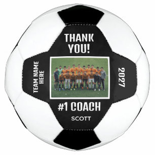 Balón De Fútbol Diseño de equipo de agradecimiento al entrenador d