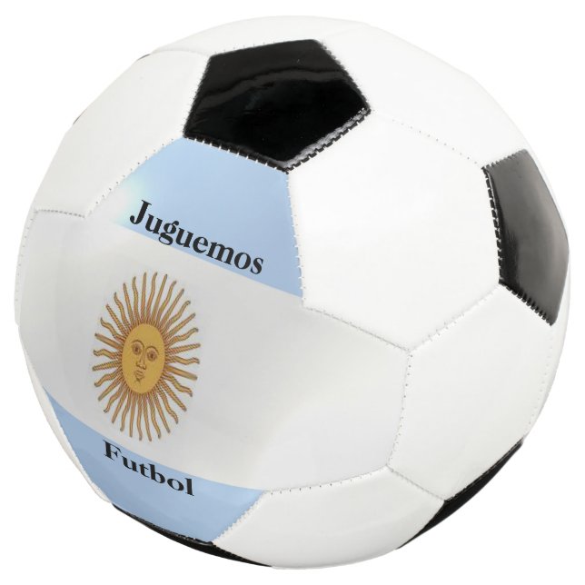 Balón De Fútbol Diseño de la bandera argentina (Tres cuartos)