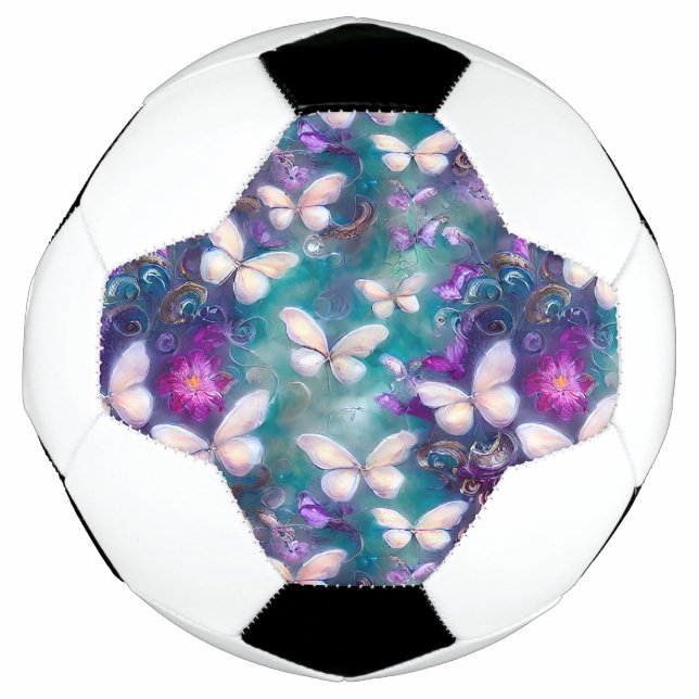 Balón De Fútbol Diseño de la serie de mariposa mística 1 (Anverso)