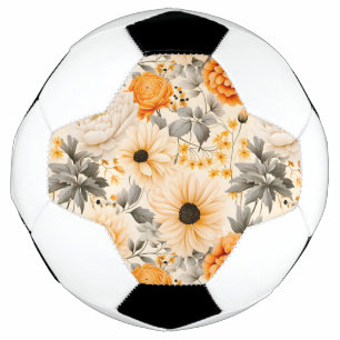 Balón De Fútbol Diseño de la serie floral otoño 1