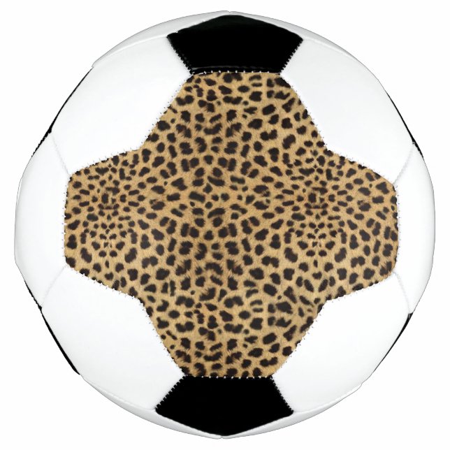 Balón De Fútbol Diseño de leopardo (Anverso)