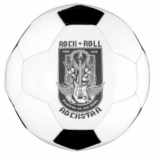 Balón De Fútbol Diseño de rock de guitarra
