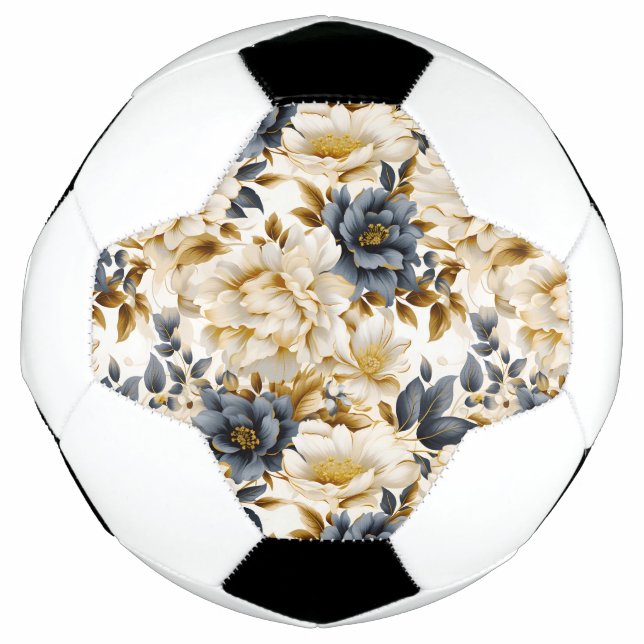 Balón De Fútbol Diseño de serie floral Boda 5 (Anverso)
