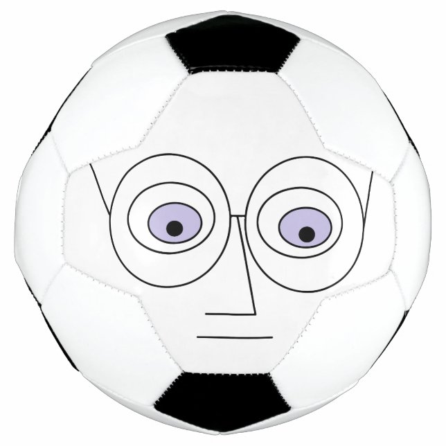 Balón De Fútbol Diseño divertidísimo de gafas de cara de personali (Anverso)