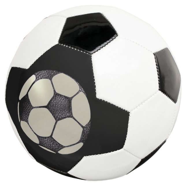 Balón De Fútbol Diseño Faux Leather Soccer (Tres cuartos)