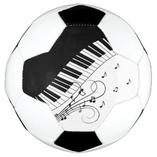 Balón De Fútbol Diseño musical de teclado de piano